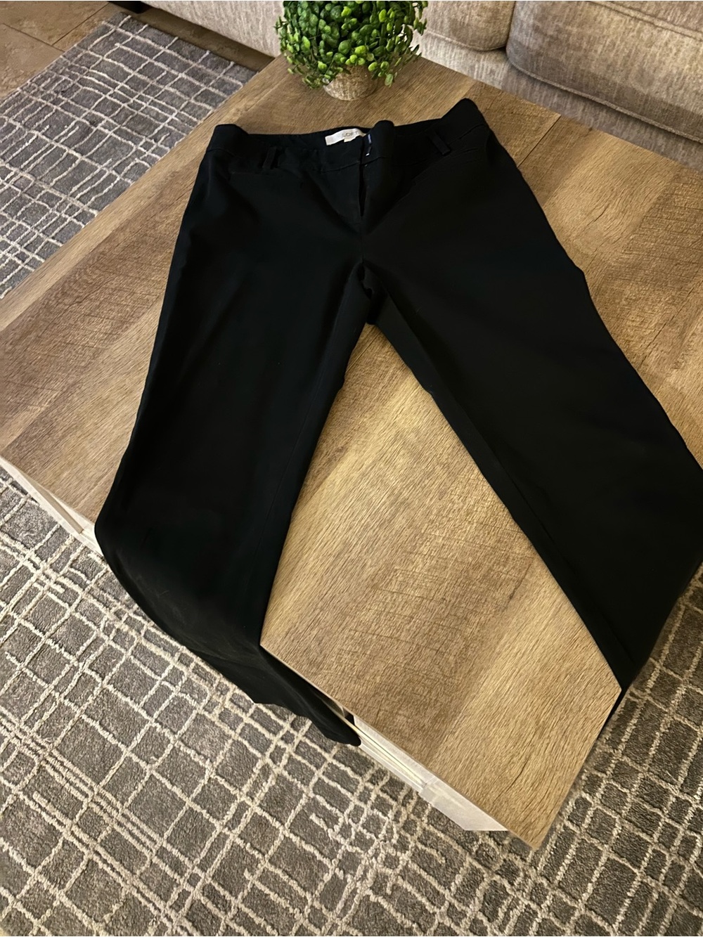 LOFT Black womens Dress Pants - Straight Leg